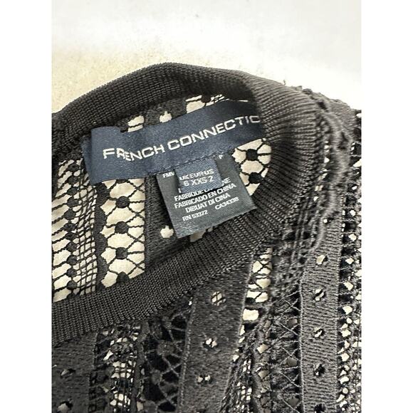 French Connection Womens Size 2 Vivian Spotlight Midi Dress Black - Picture 4 of 11